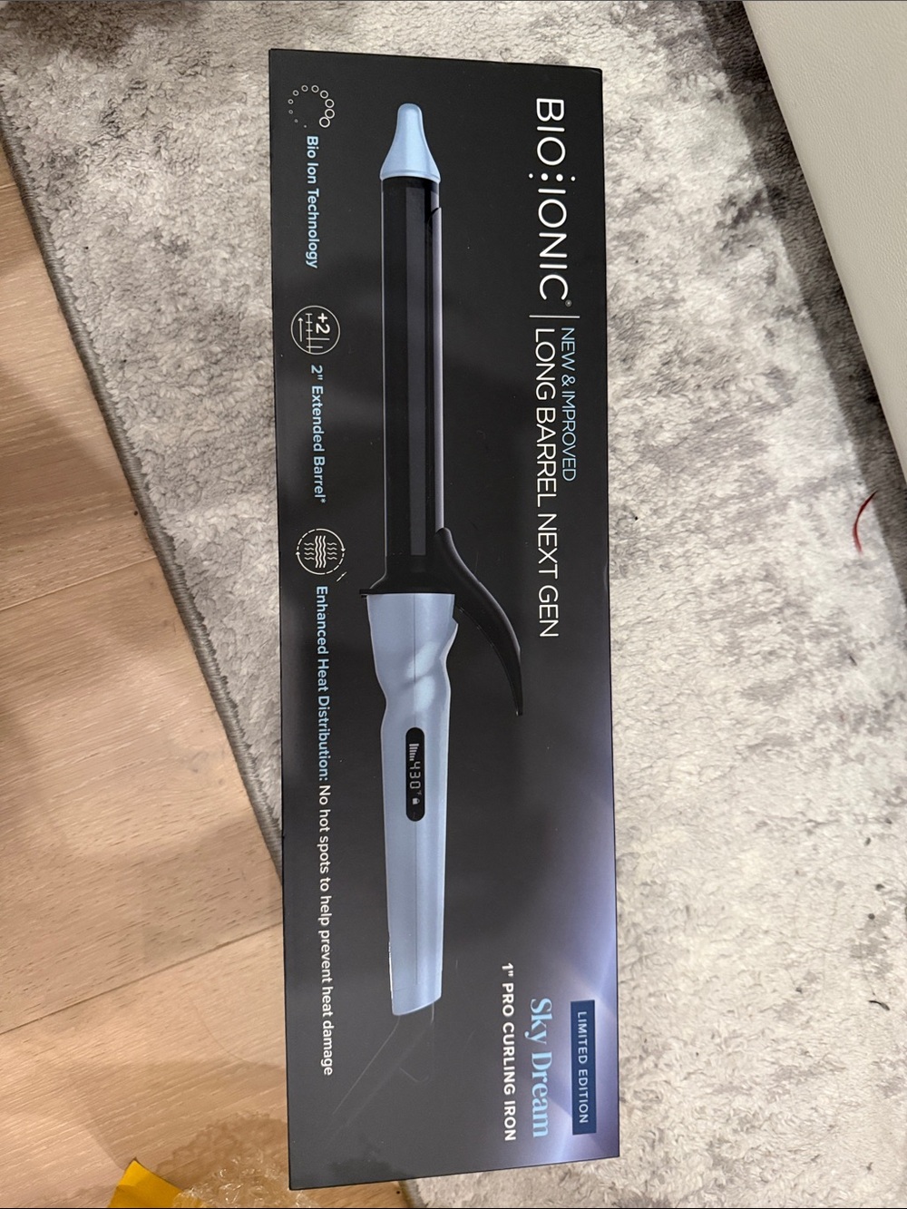 Bio Ionic Long Barrel Curling Iron - Blue